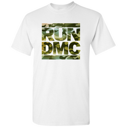 RUN DMC Green Camo Logo Tee
